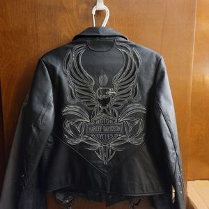 Harley Davidson Black Leather Jacket